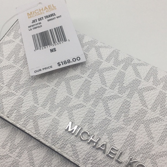 MICHAEL KORS JET SET TRAVEL Lg TRIFOLD WALLET - Picture 4 of 8